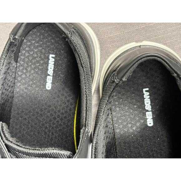 Lands End Sport Oxford Comfort Shoes Mens Size 8 Black White Item 1908426 NEW main image 10